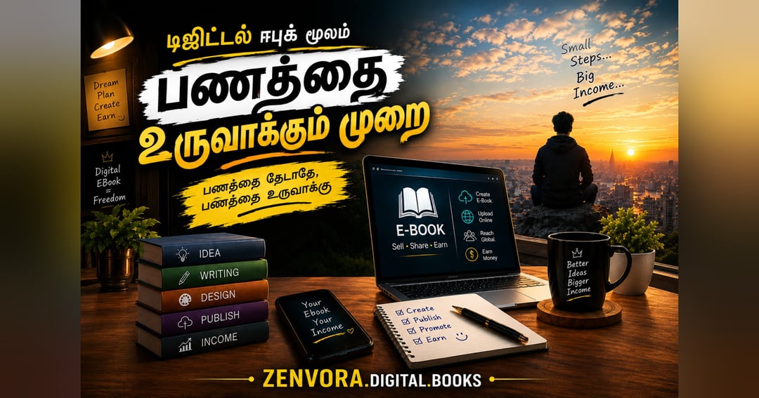 💸💵E-Book மூலம் ஆன்லைனில் பணம்  உருவாக்கும் முறை 💰