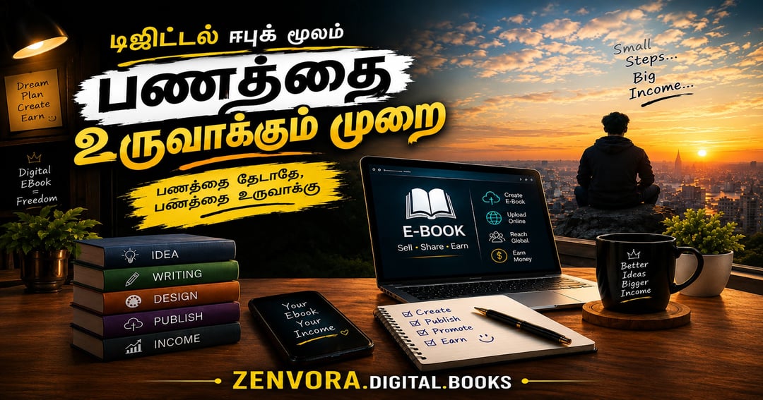 💸💵E-Book மூலம் ஆன்லைனில் பணம்  உருவாக்கும் முறை 💰