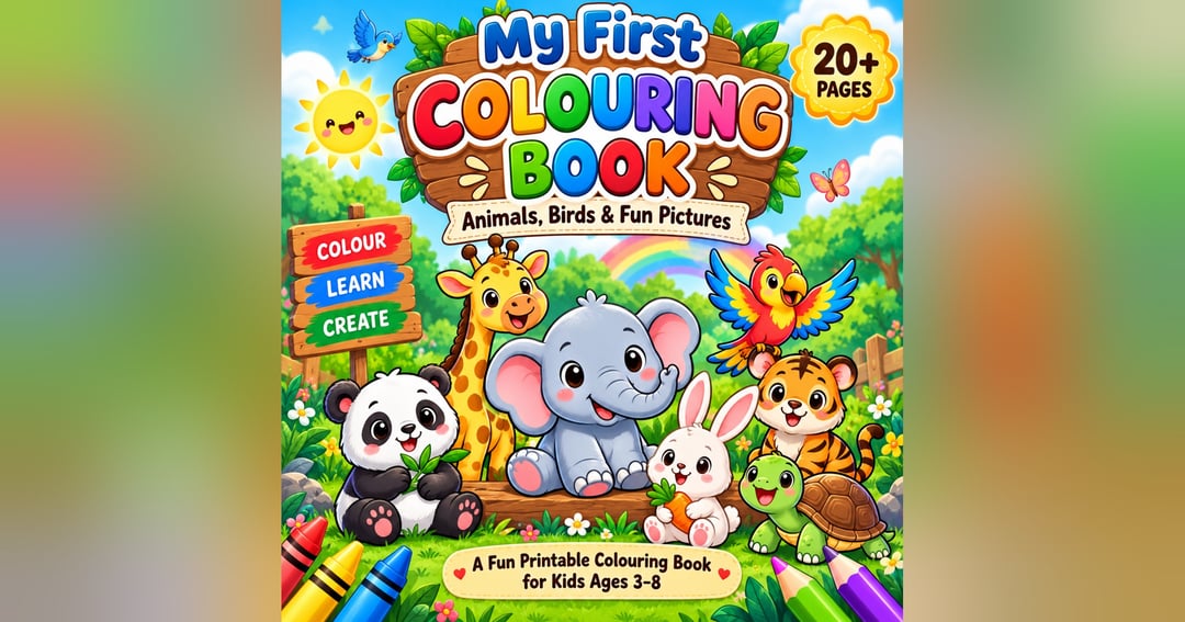 MY FIRST COLOURING BOOK, image 2