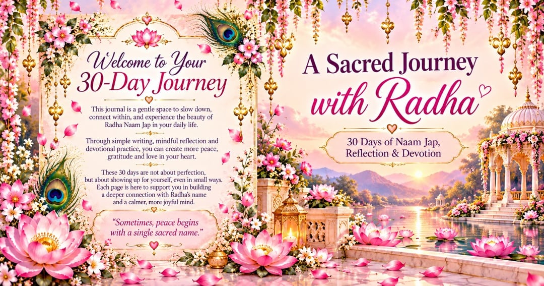 My Radha Naam Jap Journal – 30 Days to a Calmer Mind, Happier Heart & Deeper Connection with Radha, image 2