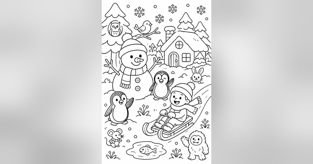 Doodle Adventures: A Hidden Friends Coloring Book, image 3