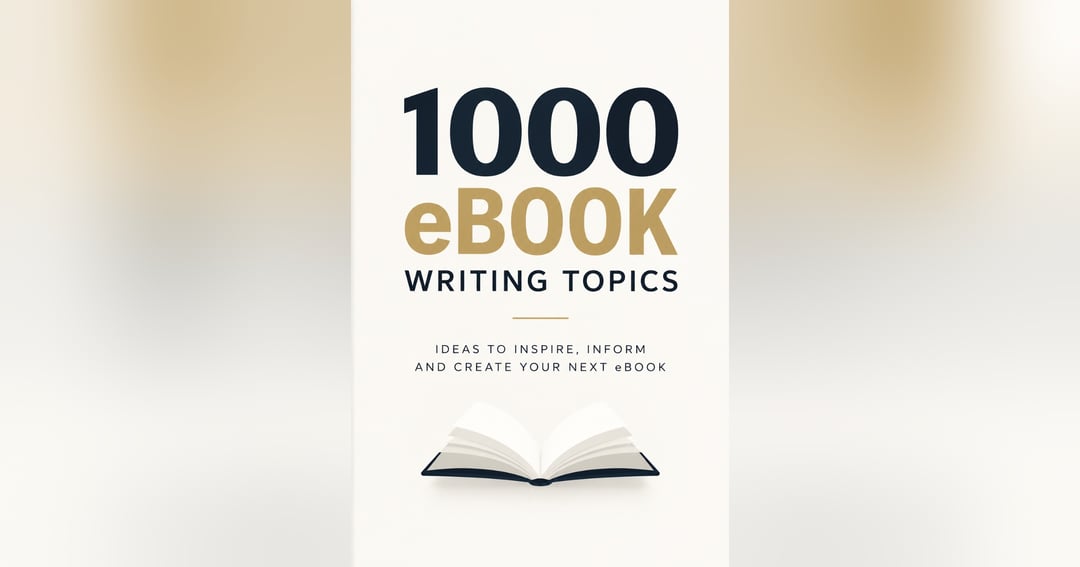 100 E-books Writing Topics
