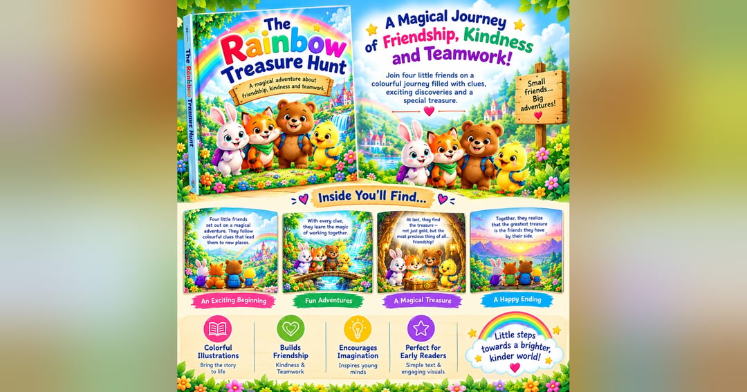 The Rainbow Treasure Hunt β A Magical Children's Storybook About Friendship, Kindness & Teamwork, image 2