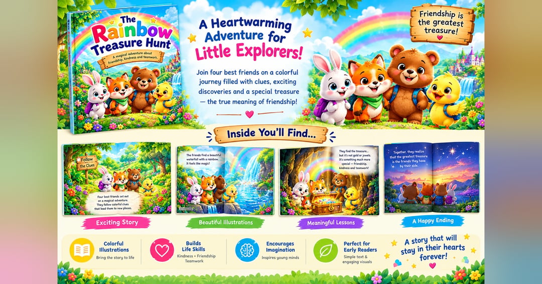 The Rainbow Treasure Hunt β A Magical Children's Storybook About Friendship, Kindness & Teamwork, image 3
