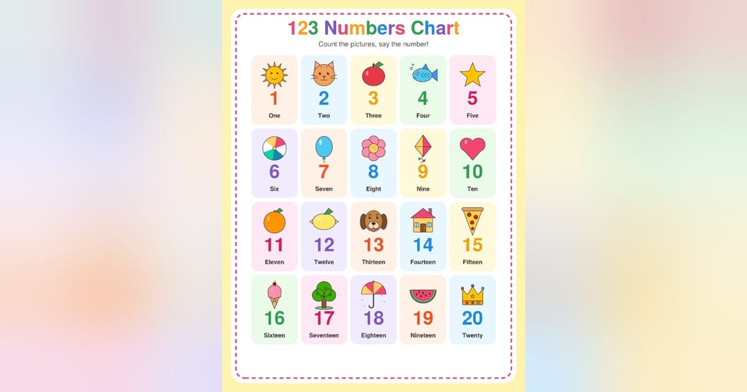 My First 123 Numbers Book – Printable PDF for Kids (Ages 2–6), image 3