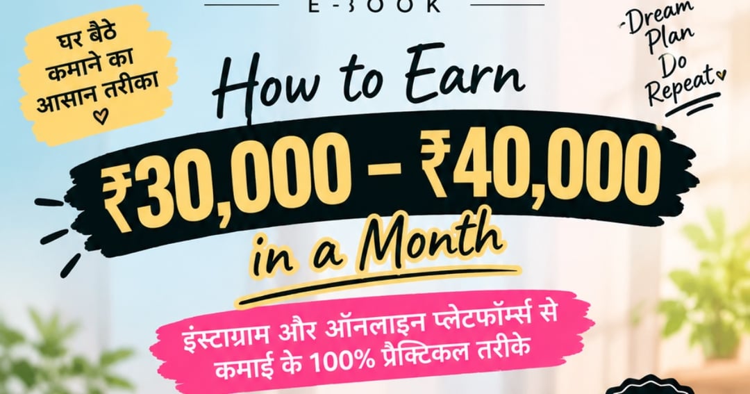 How to earn 30-40 k in a month