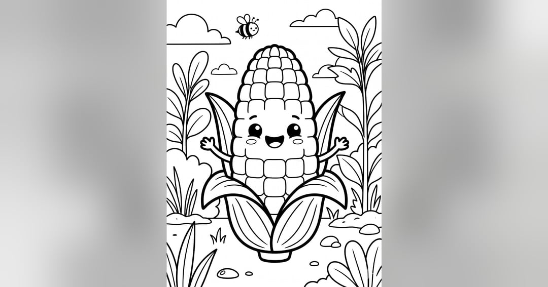 π₯ Veggie Friends Coloring Book 20 Cute Vegetable Characters to Color! ποΈ, image 3