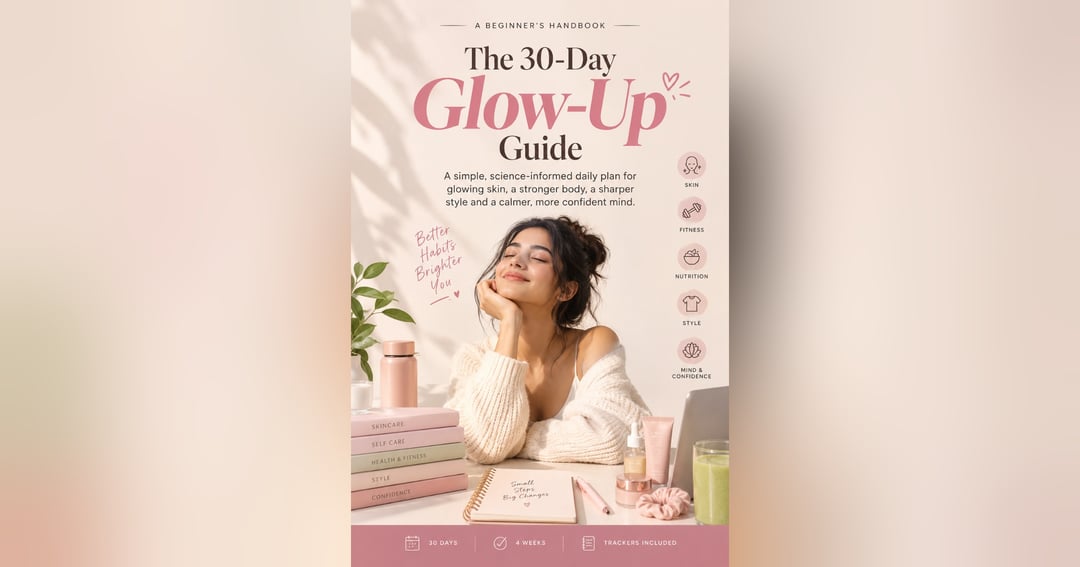 The 30-Day Glow-Up Guide: Better Habits. Brighter You.