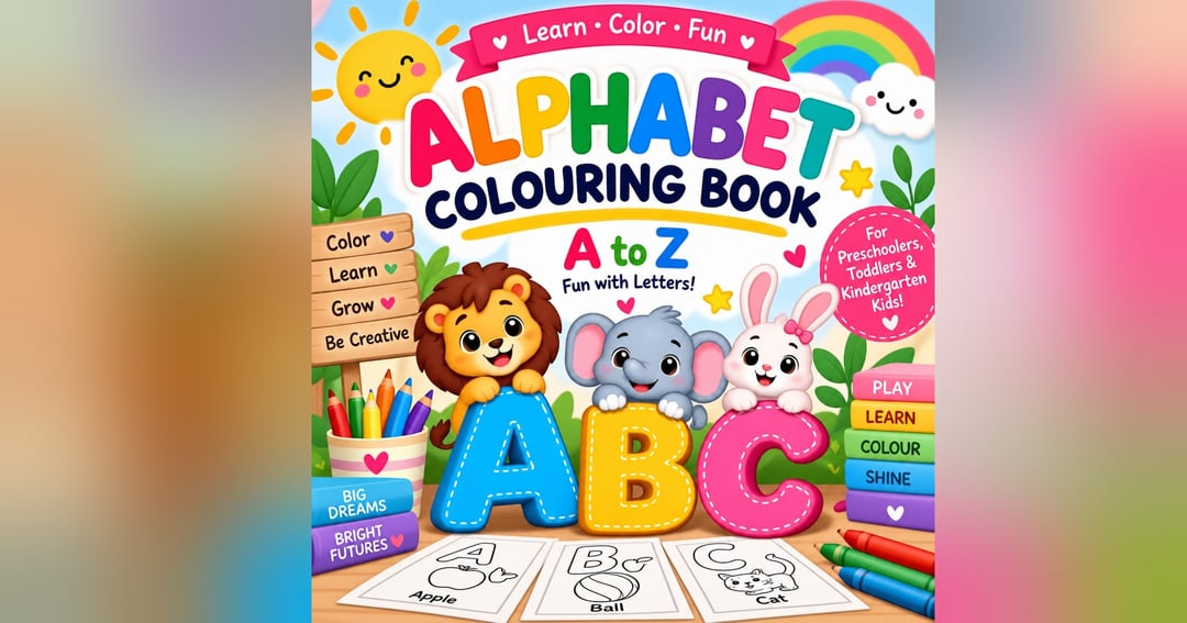 Alphabet Coloring Book for Kids – A to Z Learning Fun, image 2