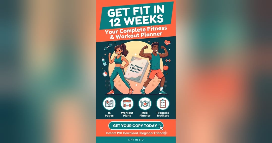 Fit in 12: The Simple Fitness & Workout Planner That Keeps You on Track 💪