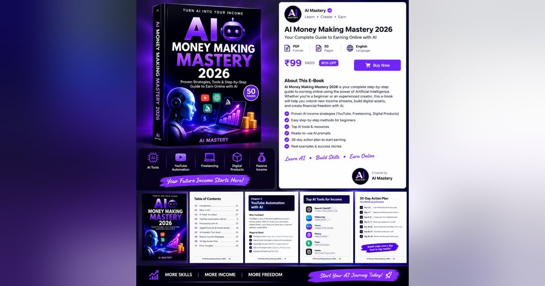 AI Mastery 2026 | Complete Beginner's Guide to AI Tools & Digital Skills, image 2