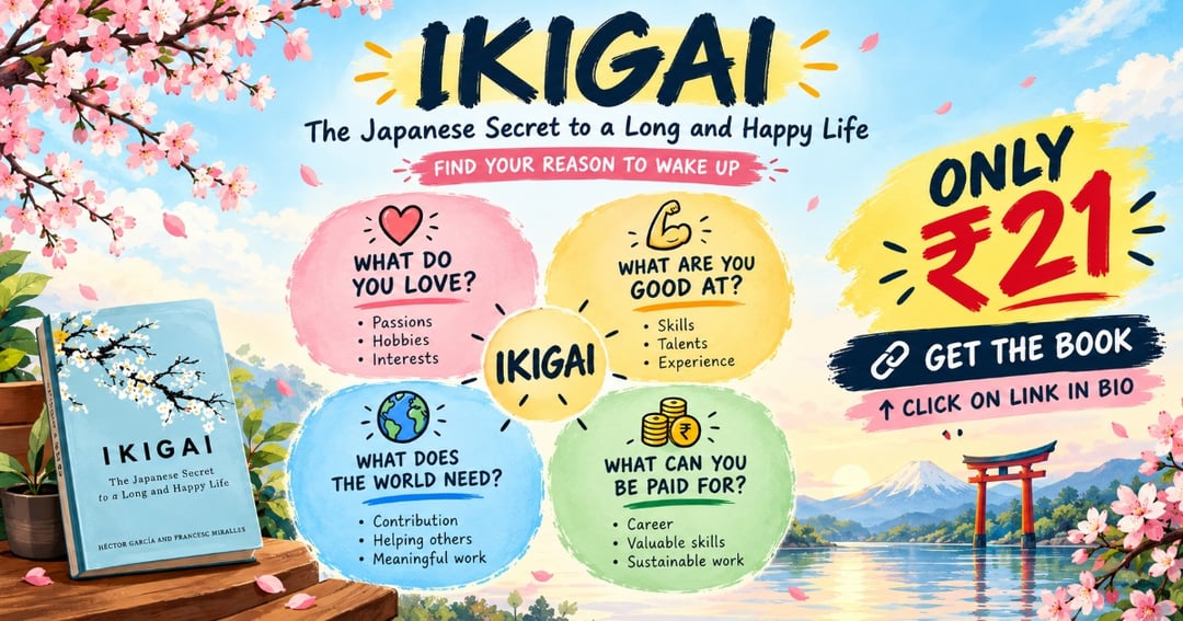 Ikigai book in just ₹21