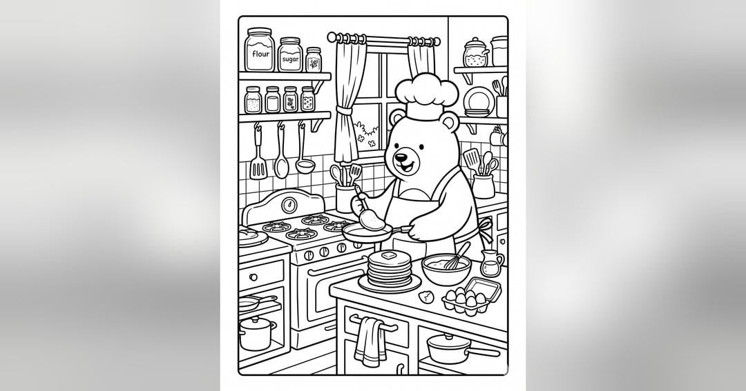 Cozy Animals at Home Coloring Book, image 3
