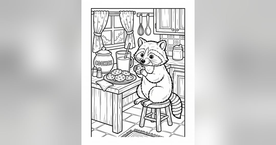 Cozy Animals at Home Coloring Book, image 2