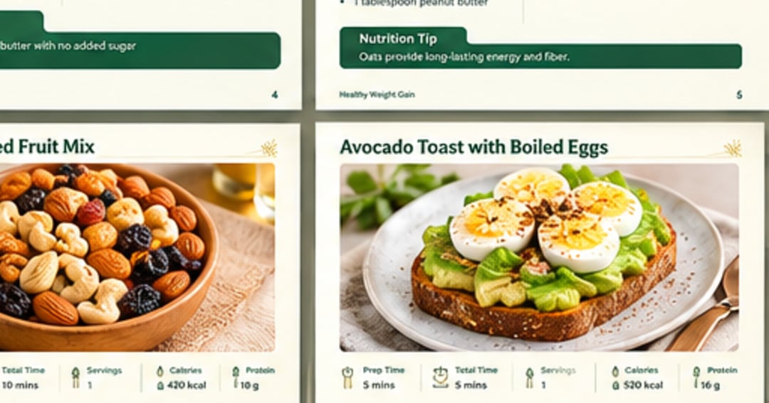 πΏ Healthy Weight Gain | Recipes & Meal Plan πͺ, image 4