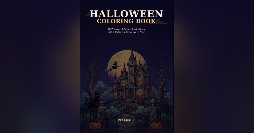 Part 5: Whimsical Gothic colouring pages for teenagers and adults