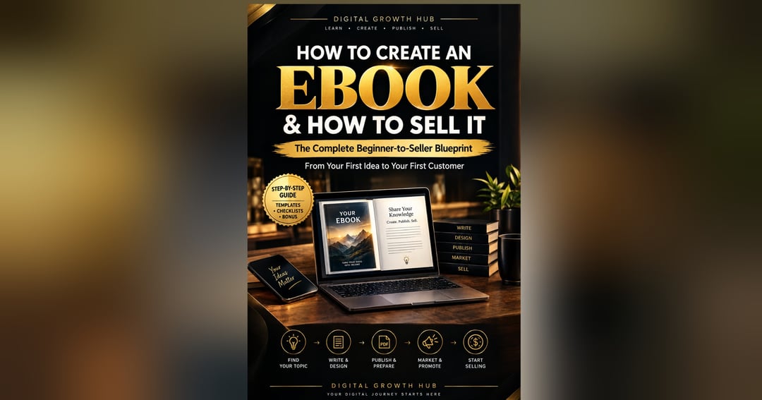 🚀📘 HOW TO CREATE & SELL E-BOOKS ONLINE 💰✨ | THE ULTIMATE BEGINNER'S GUIDE 🔥💻