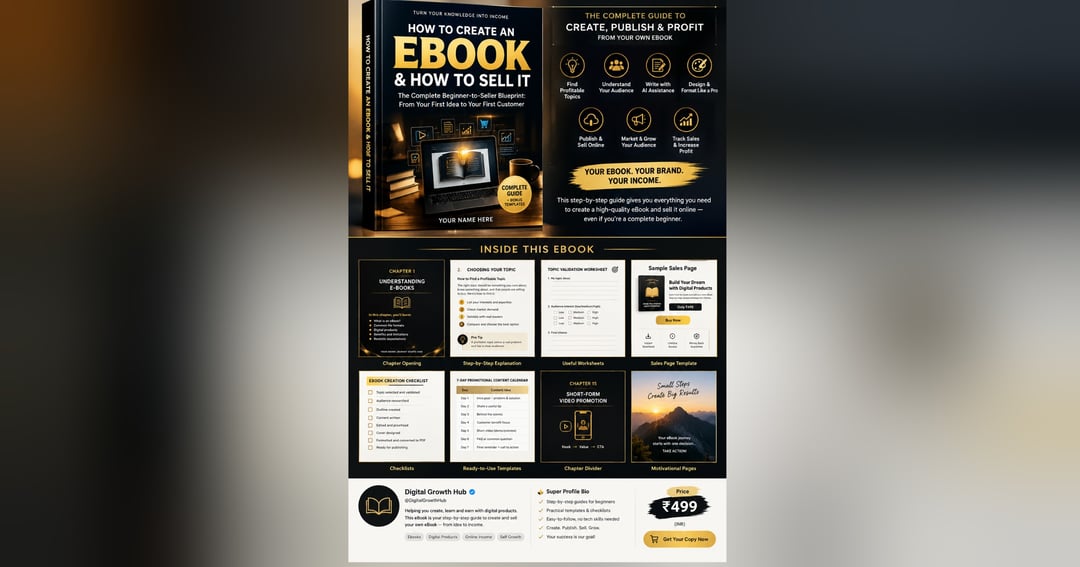 🚀📘 HOW TO CREATE & SELL E-BOOKS ONLINE 💰✨ | THE ULTIMATE BEGINNER'S GUIDE 🔥💻, image 3