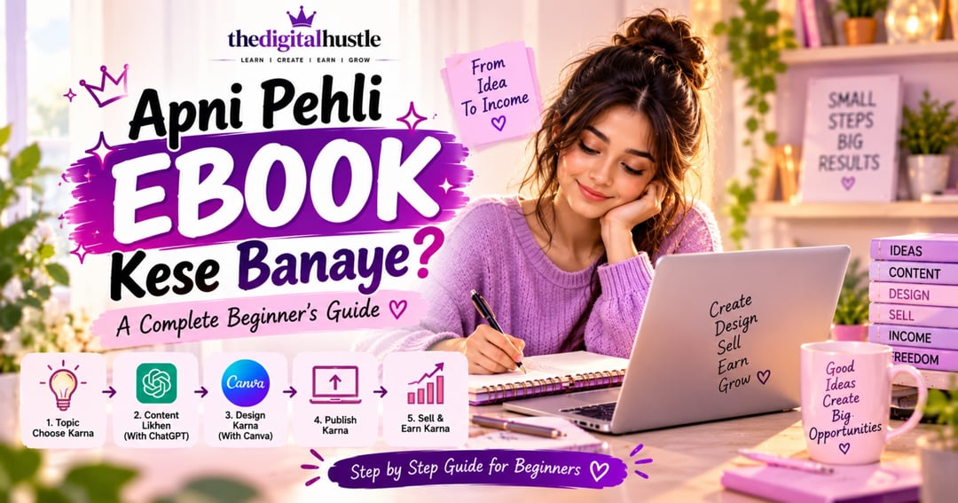 Apni Pehli Ebook Kese Banaye? A Complete Beginner’s Guide (Step by Step, Hinglish Mein)