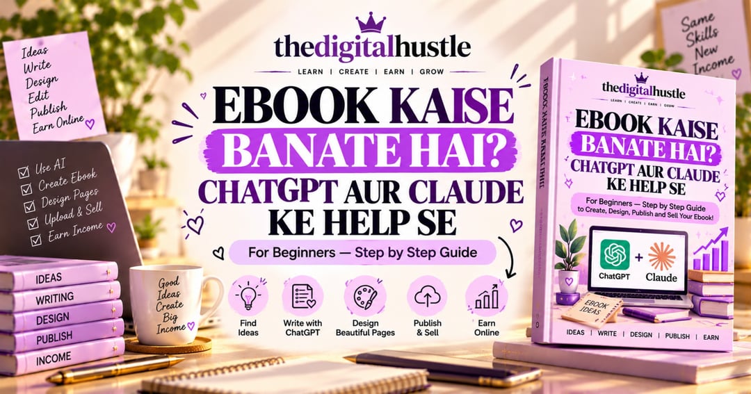 Ebook Kaise Banate Hai? ChatGPT aur Claude ke Help Se (Beginners Step-by-Step Guide)