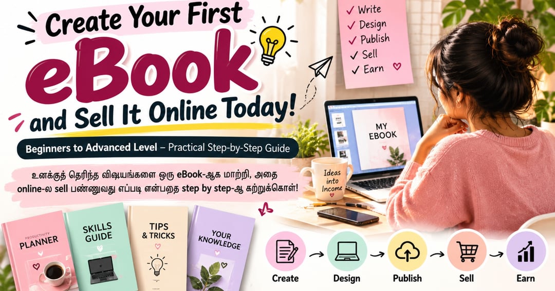 Create Your First eBook & Start Selling Online!