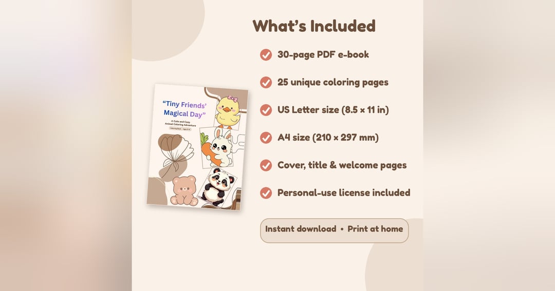 The cover currently shows “Tiny Friends’ Magical Day” with quotation marks around it, image 2