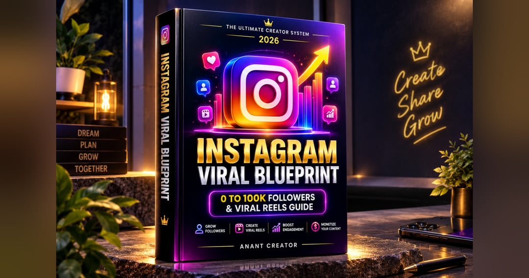 Instagram Viral Blueprint: The Complete Guide to 100K Followers & Viral Reels (40-Page Master E-Book)