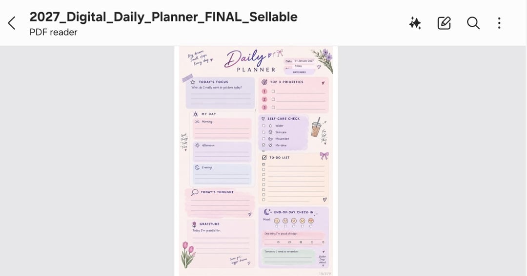 2027 Digital Daily Planner, image 2