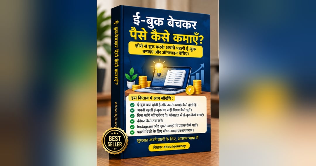 ई-बुक बेचकर पैसे कैसे कमाएँ? | अपनी पहली ई-बुक बनाएं और ऑनलाइन बेचें – हिंदी गाइड, image 2