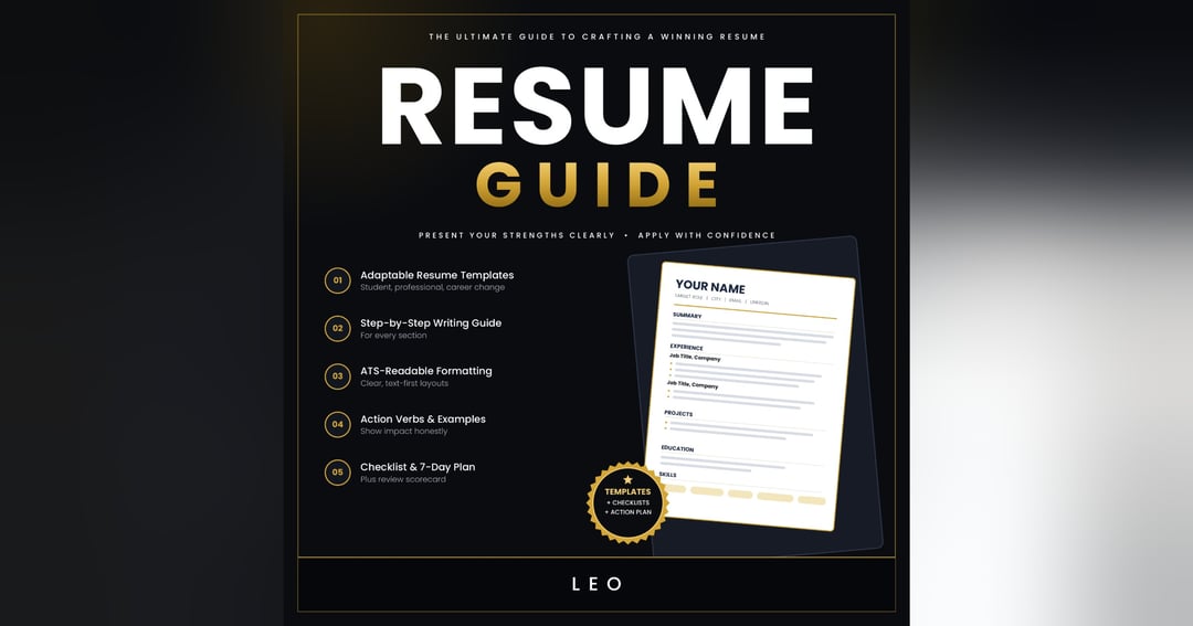 The Ultimate Resume Guide: Write a Professional, ATS-Friendly Resume (Templates, Examples & 7-Day Plan), image 2