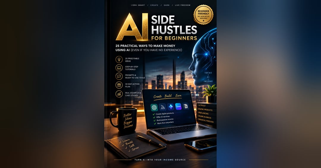 AI Side Hustles for Beginners: 28 Practical Ways to Create Value Using AI