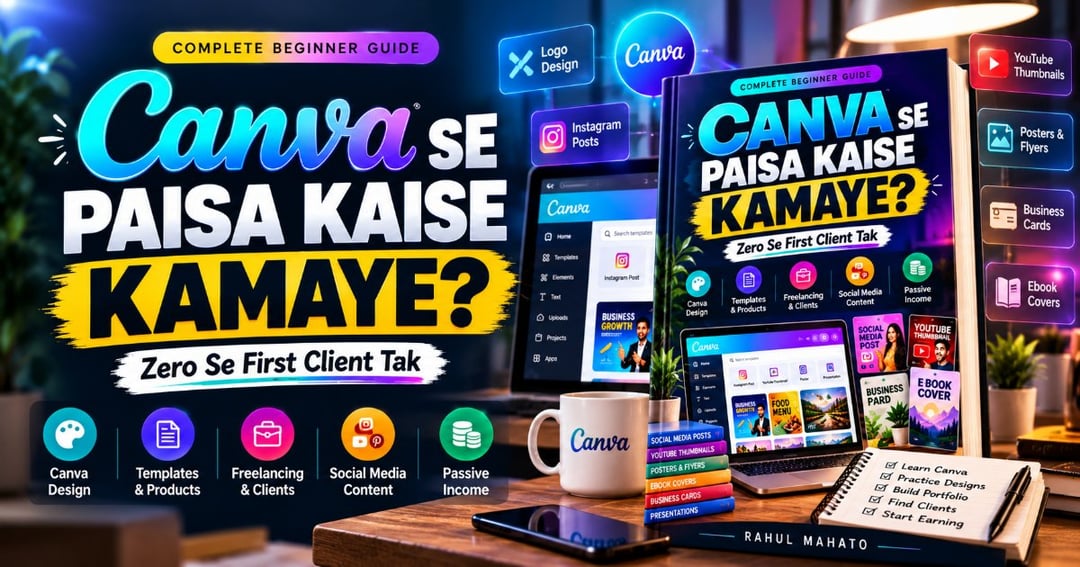Canva Se Paisa Kaise Kamaye? — Zero Se First Client Tak | Beginner Guide
