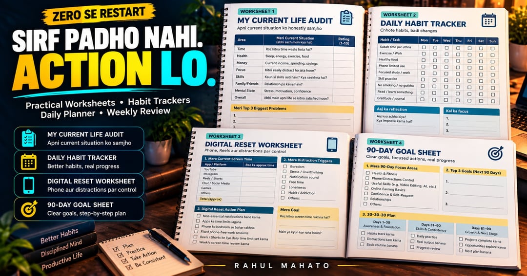 ZERO SE RESTART: Build Discipline, Break Bad Habits & Take Control of Your Life | 90-Day Self-Improvement Guide (Hinglish), image 3