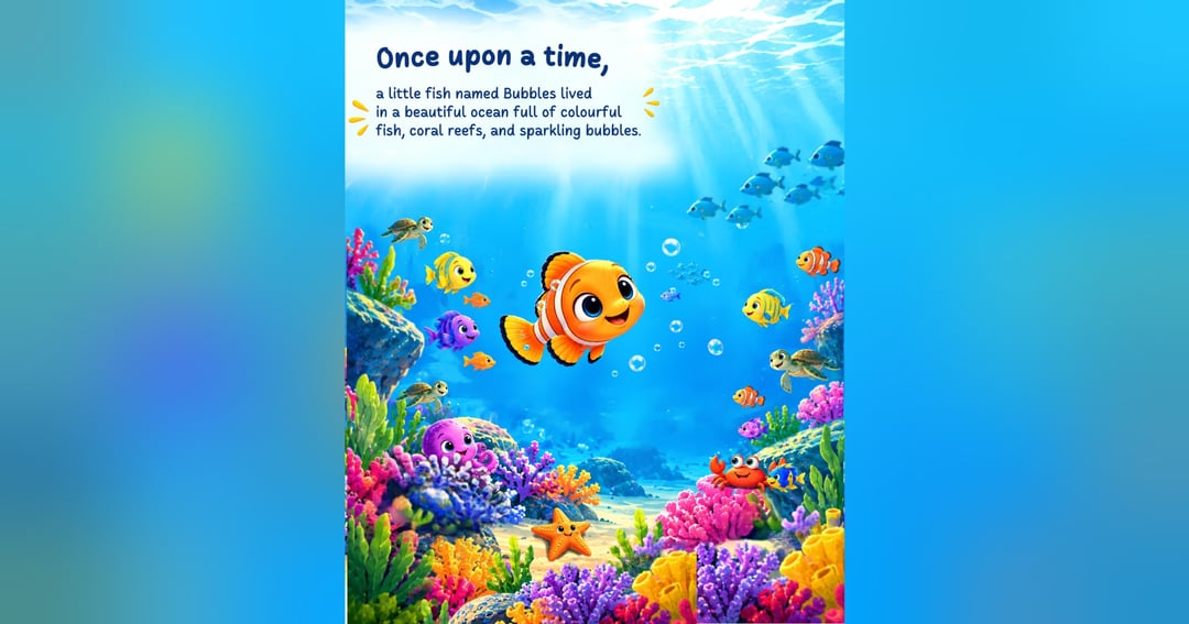 Bubbles the little fish and the power of kindness, image 3