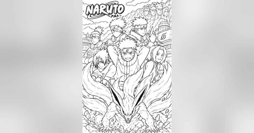 Naruto Colouring Book, image 2