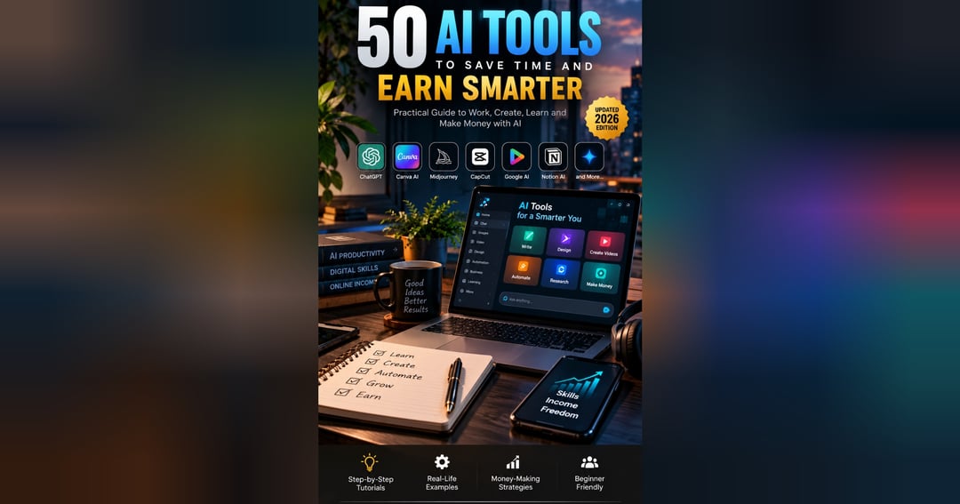50 AI Tools to Save Time and Earn Smarter