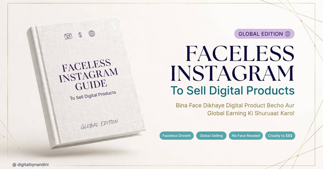 Faceless Instagram Guide to Sell Digital Products - Global Edition