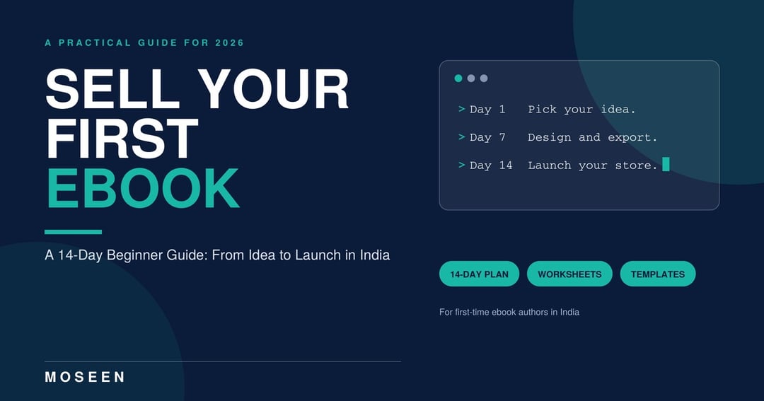 Sell Your First Ebook by MOSEEN