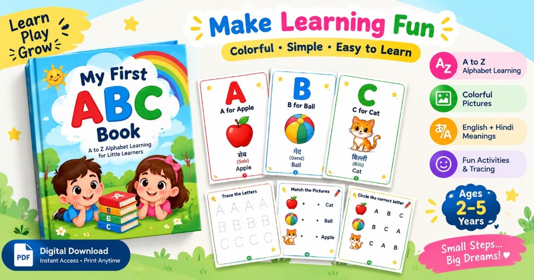 My First ABC Book – Learn A to Z with Pictures, image 2