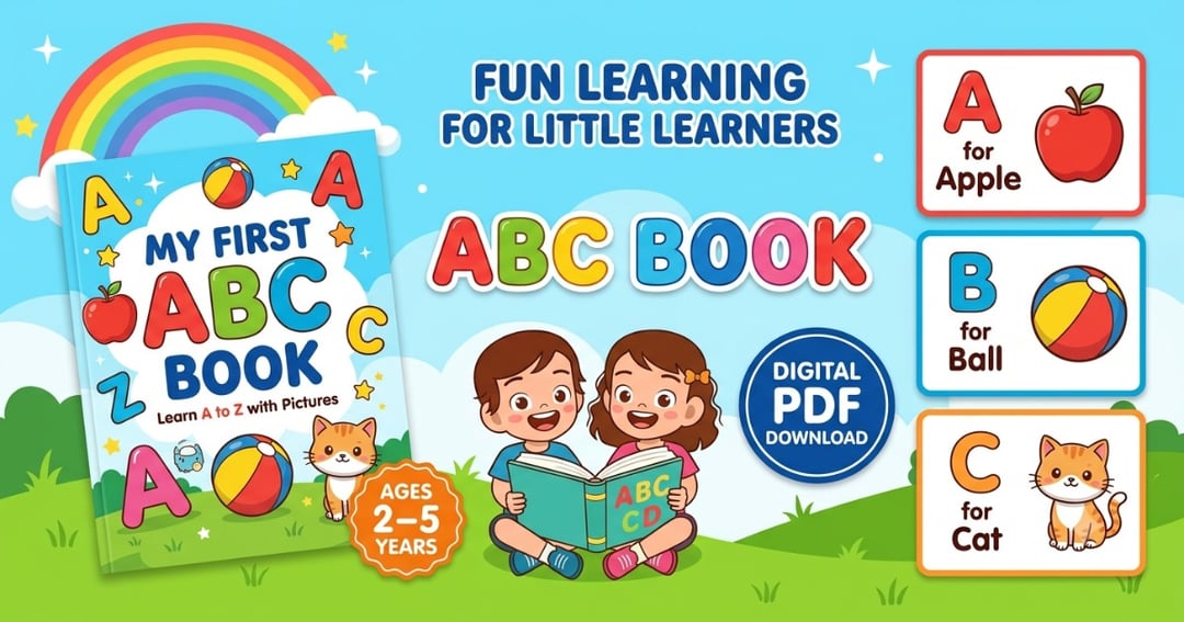 My First ABC Book – Learn A to Z with Pictures, image 3
