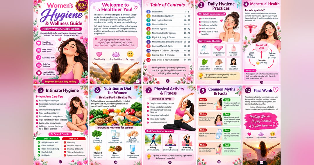 Women's Hygiene & Wellness Guide: Menstrual Health, Personal Care & Self-Care E-book, image 2