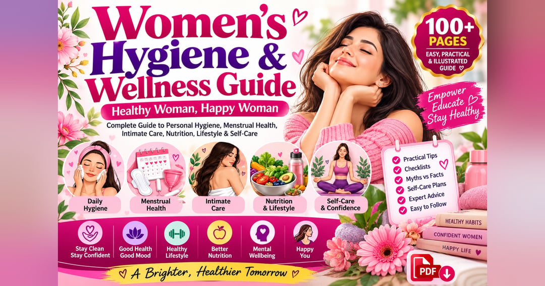 Women's Hygiene & Wellness Guide: Menstrual Health, Personal Care & Self-Care E-book