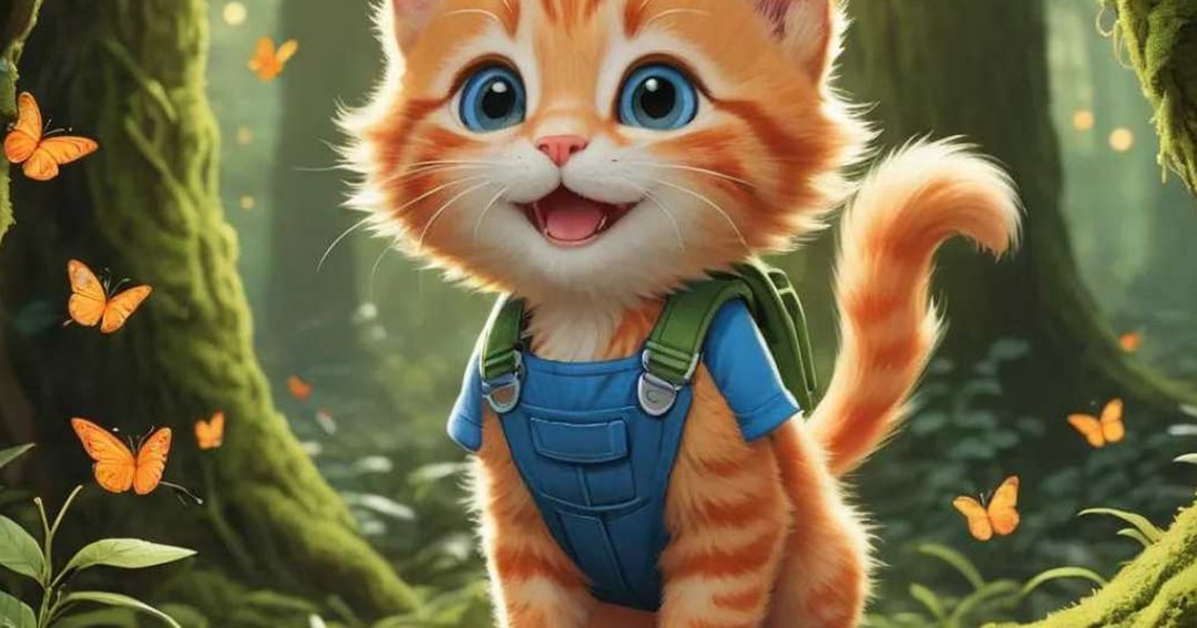 Cute Expl🐱 The Magical Cat – A Cute Kids Comic Book HD Wallpaper Pack (50+ Designs)