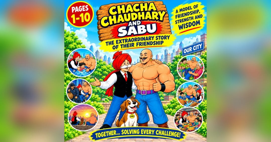 Chacha Chaudhary and Sabu The Beginning of an Unbreakable Friendship
