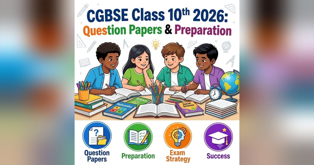 CGBSE कक्षा 10वीं परीक्षा 2026: सभी विषयों के क्वेश्चन पेपर तुरंत डाउनलोड करें!