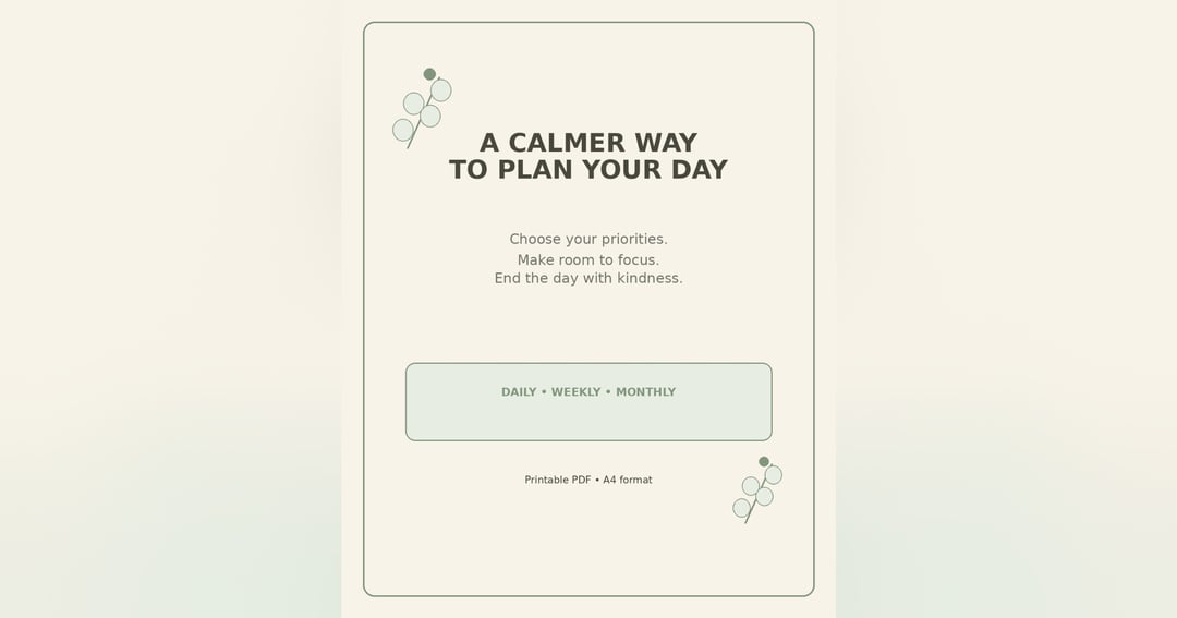 The simple daily productivity planner, image 3