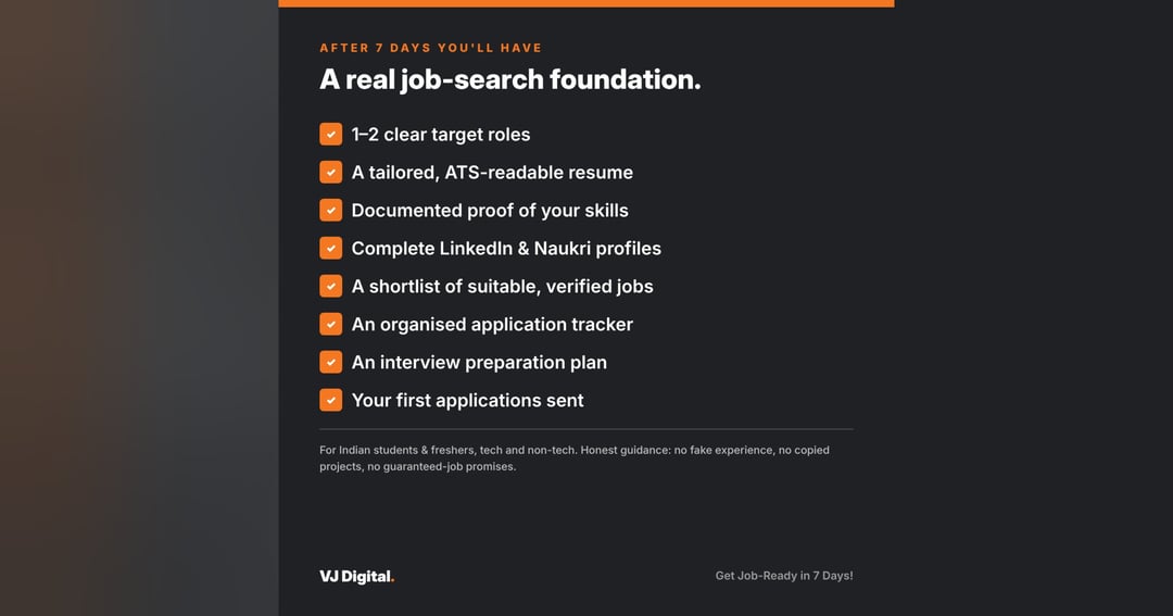 Get Job-Ready in 7 Days! – Resume, Projects, Interviews & Job Tracker for Freshers, image 4