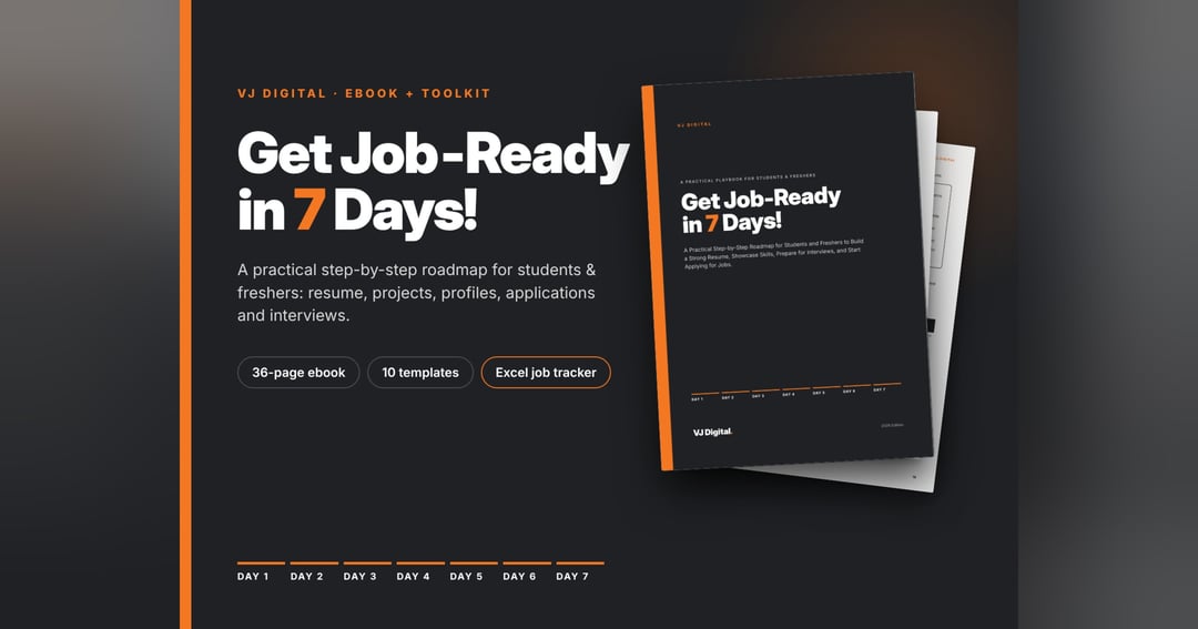 Get Job-Ready in 7 Days! – Resume, Projects, Interviews & Job Tracker for Freshers
