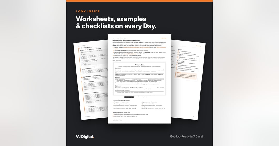 Get Job-Ready in 7 Days! – Resume, Projects, Interviews & Job Tracker for Freshers, image 3