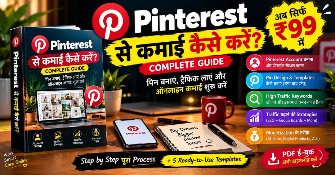 Pinterest से पैसे कैसे कमाएँ? | Beginner to Pro Guide